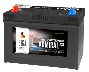 SIGA Admiral Bootsbatterie 100Ah 12V